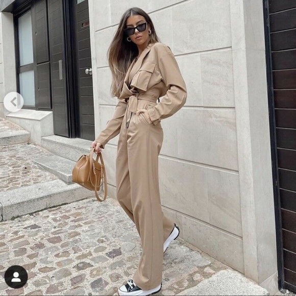 Zara Long Jumpsuit with Pockets - Picture 4 of 16